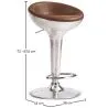 Runder Metallhocker - Aviator Style - 70cm - Aviator image 7