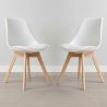Lot von 2 Denisse stühle mit Kissen Skandinavisches design - Kunststoff image 7
