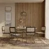 Pack Industrial Design Esstisch 150cm & 6 Rattan-Esszimmerstühle - Bastral image 7