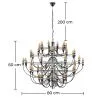 Kronleuchter Deckenlampe - Pendelleuchte - Kleine Größe - Bella image 7