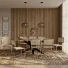 Packung Industrial Design Esstisch aus Holz (200cm) & 8 Rattan-Esszimmerstühle - Bruna image 7