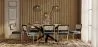 Packung Esstisch aus Holz im Industriedesign (200cm) & 8 Rattan-Esszimmerstühle - Samtpolsterung - Hyre image 7