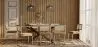 Pack Esstisch aus Holz im Industriedesign (220cm) & 8 Rattan-Esszimmerstühle - Samtpolsterung - Martha image 7