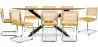 Pack Esstisch aus Holz im Industriedesign (220cm) & 8 Rattan-Esszimmerstühle - Samtpolsterung - Martha image 7