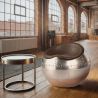 Wohnzimmerstuhl – Ball-Designstuhl – Leder und Metall – Circle image 7