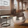 Wohnzimmerstuhl – Ball-Designstuhl – Leder und Metall – Circle image 7