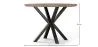 Runder Esstisch - Industrial Style - Holz und Metall - Bayron image 7