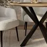 Runder Esstisch - Industrial Style - Holz und Metall - Bayron image 7