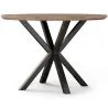 Runder Esstisch - Industrial Style - Holz und Metall - Bayron image 7