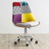 Drehbarer Bürostuhl - Patchwork-Polsterung - Ray  image 7