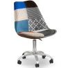  Drehbarer Bürostuhl - Patchwork-Polsterung - Pixi image 7