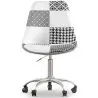 Drehbarer Bürostuhl - Patchwork-Polsterung - Sam  image 7