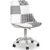 Drehbarer Bürostuhl - Patchwork-Polsterung - Sam  image 7