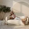 Gebogener 3-Sitzer-Bouclé-Stoffsofa - Curvy image 7