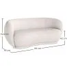 Gebogener 3-Sitzer-Bouclé-Stoffsofa - Curvy image 7