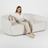 Gebogener 2-Sitzer-Bouclé-Stoffsofa - Bold image 7