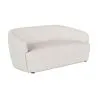 Gebogener 2-Sitzer-Bouclé-Stoffsofa - Bold image 7