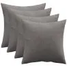 Set aus 4 Samtkissen - Bezug und Füllung - Mesmal image 7