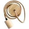Pendelleuchtenkabel aus Jute und Holz - 200cm - Hanz image 7