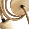 Pendelleuchtenkabel aus Jute und Holz - 200cm - Hanz image 7
