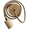 Pendelleuchtenkabel aus Jute und Holz - 200cm - Hanz image 7