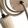 Pendelleuchtenkabel aus Jute und Holz - 200cm - Hanz image 7