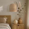 Rattan-Deckenlampe - Boho Bali Design Pendelleuchte - 30cm- Rava image 7