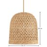 Rattan-Deckenlampe - Boho Bali Design Pendelleuchte - 30cm- Rava image 7