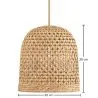 Rattan-Deckenlampe - Boho Bali Design Pendelleuchte - 30cm- Rava image 7