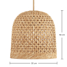 Rattan-Deckenlampe - Boho Bali Design Pendelleuchte - 50cm - Rava image 7