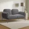 2-Sitzer-Sofa - Samtbezug - Vandan image 7
