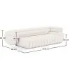 Bouclé-Stoff bezogenes Sofa - 3/4 Sitze - Caden image 7