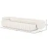 Bouclé-Stoff bezogenes Sofa - 4/5 Sitze - Caden image 7