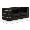 2-Sitzer Sofa - Bezug aus veganem Leder - Lecur image 7