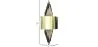 Goldene Wandlampe Wandleuchte - Golden image 7