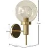 Goldene Wandleuchte - Lica image 7
