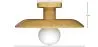 Deckenlampe - Holz-Deckenleuchte - Richmon image 7