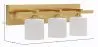Gealterte goldene Wandleuchte - 3-Licht-Applikation - Violett image 7