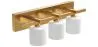 Gealterte goldene Wandleuchte - 3-Licht-Applikation - Violett image 7