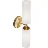 Gealterte Goldene Wandleuchte - 2-flammige Wandlampe - Feru image 7