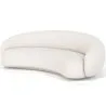 Gebogener Bouclé-Stoffsofa - 3/4 Sitzplätze - Souta image 7
