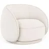Gebogener Sessel mit Bouclé-Stoffbezug - Cally  image 7
