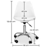 Bürostuhl auf Rädern - Schreibtisch-Drehstuhl - Tulip image 7