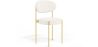 4er-Pack - Esszimmerstuhl - Bezug aus Bouclé-Stoff - Goldener Metallrahmen - Margot image 7