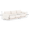 3-Sitzer Sofa - Bouclé-Stoffbezug - Wers image 7