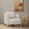 Designer-Sessel - Bezogen mit Bouclé-Stoff - Maura image 7