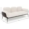 3-Sitzer Sofa - Bezug aus Bouclé-Stoff - Vandan image 7