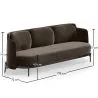 Dreisitzer-Sofa - Samtbezug -  Terron image 7