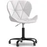  Bürostuhl mit Rädern - Drehstuhl - Kunstlederbezug - Schwarzes Wito-Gestell image 7