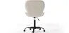 Bürostuhl mit Rädern - Drehstuhl - Bezogen mit Bouclé-Stoff - Schwarzes Wito-Gestell image 7
